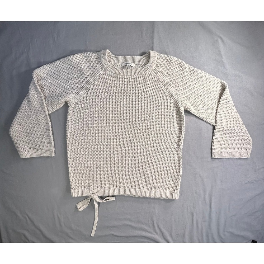Madewell Cream Waffle Sweater